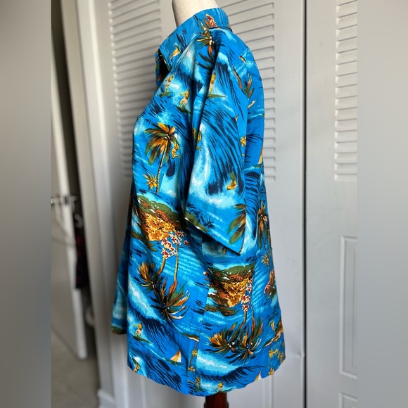 Vintage 70s Van Cort Hawaii Surfer Tropical Shirt - Picture 2 of 6